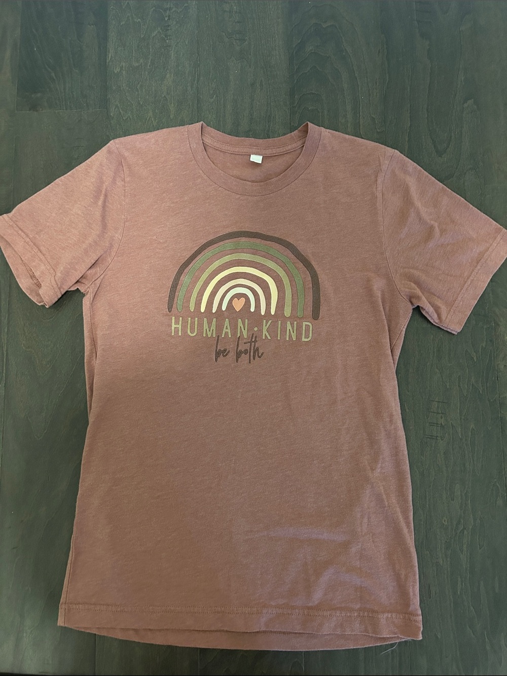 Human kind be both tee shirt, small